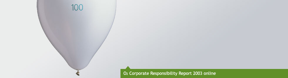 O2 Corporate Responsibilty Report 2003 online