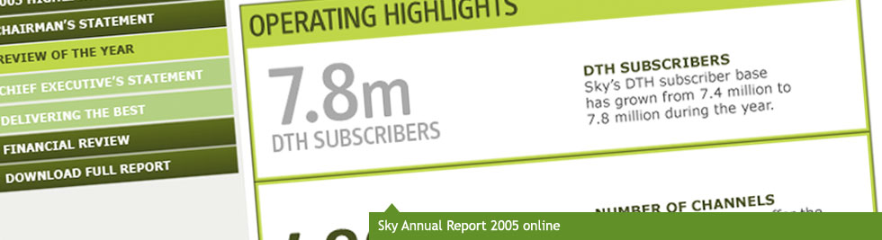 Sky Annual Report 2005 online