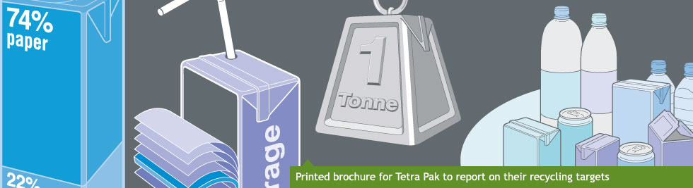 Printed report for Terta Pak to report on their recycling targets