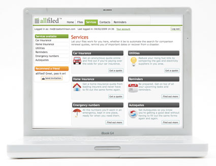 Allfiled list of services