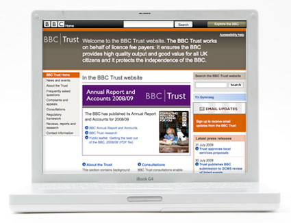 BBC Trust homepage