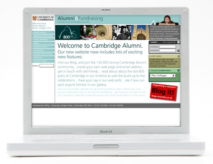 Cambridge University Alumni homepage