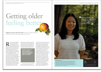 Cambridge Alumni Magazine example spread