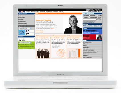 Ernst & Young homepage template