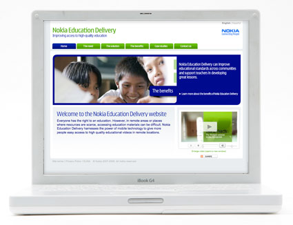 Nokia Education Delivery homepage