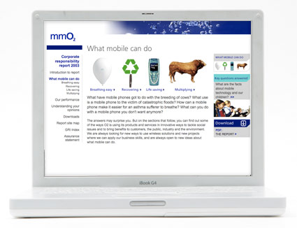 O2 Online Corporate Responsibility Report 2003 - what mobile can do