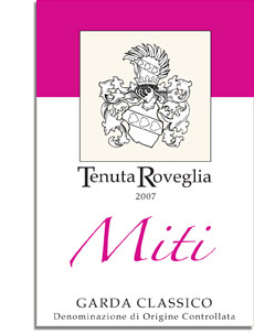 Tenuta Roveglia Miti rose wine label